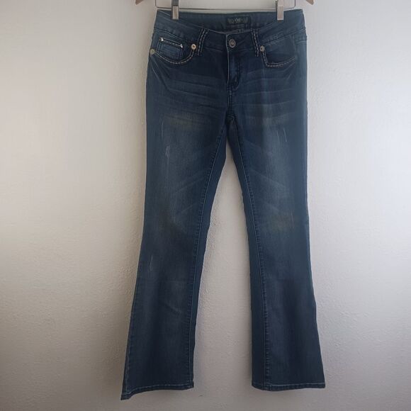 YMI blue flare leg jeans size 7 - Picture 1 of 10